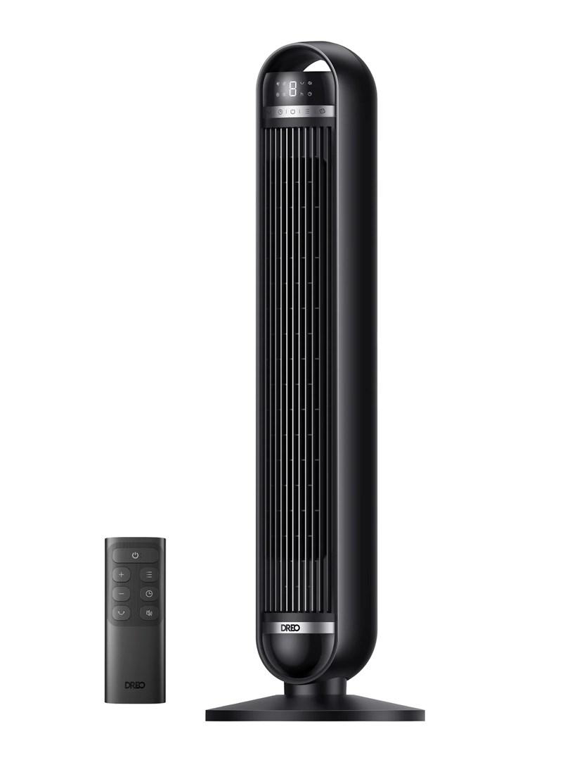 Dreo DR-HTF014 tårnventilator - sort, 8 hastigheder, fjernbetjening billede
