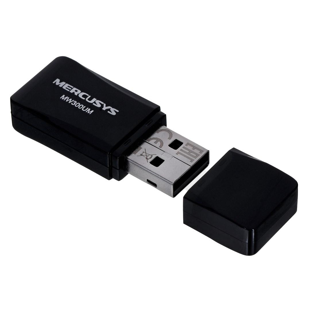 Mercusys MW300UM N300 trådløs mini USB-adapter billede