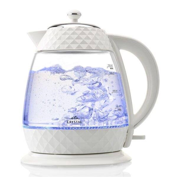 ETA Crystal elkedel 1,7 l - 2.200 W - transparent/hvid billede