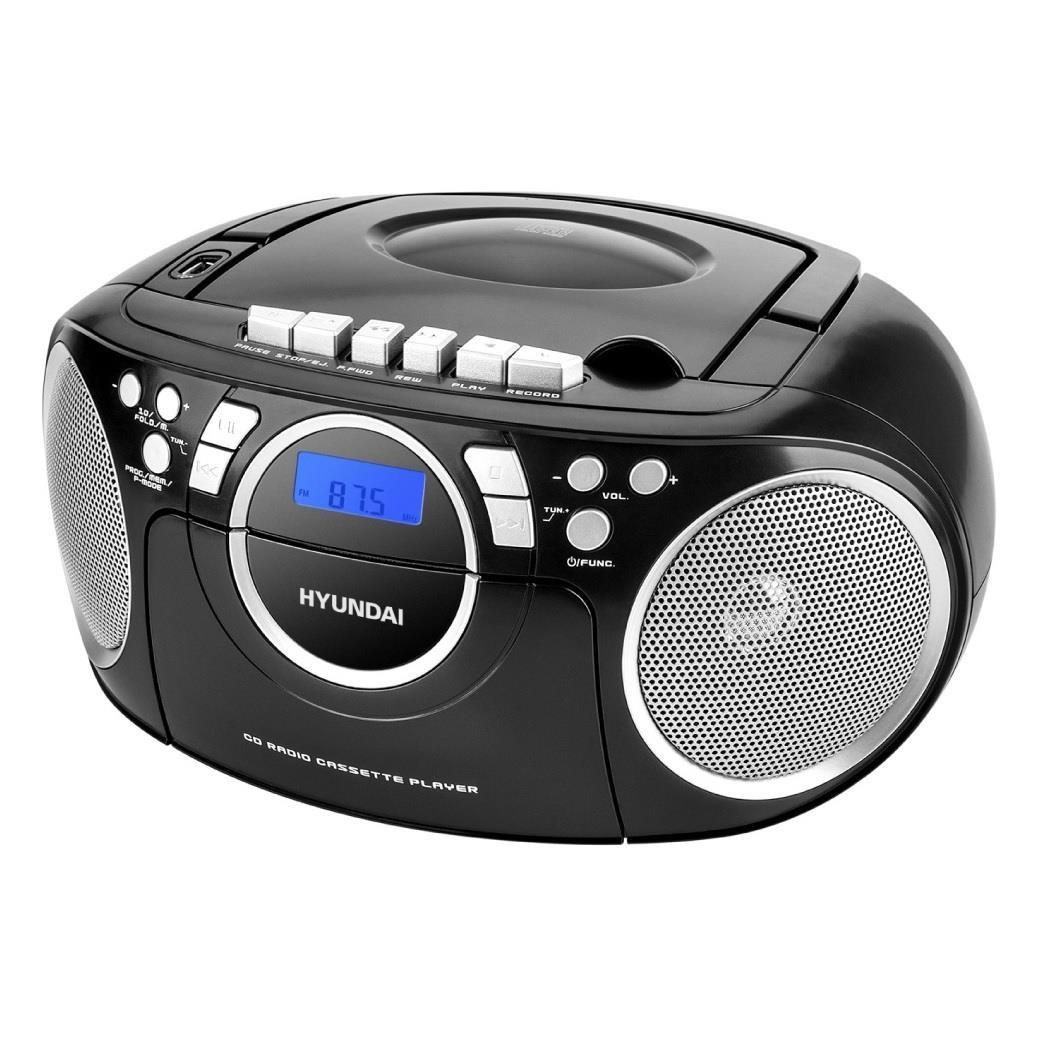 Hyundai TRC788AU3BBL boombox - CD/radio/kassette med FM billede