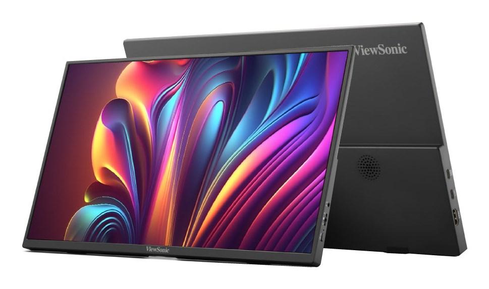 ViewSonic VA1650 16" bærbar Full HD IPS skærm - USB‑C, sort