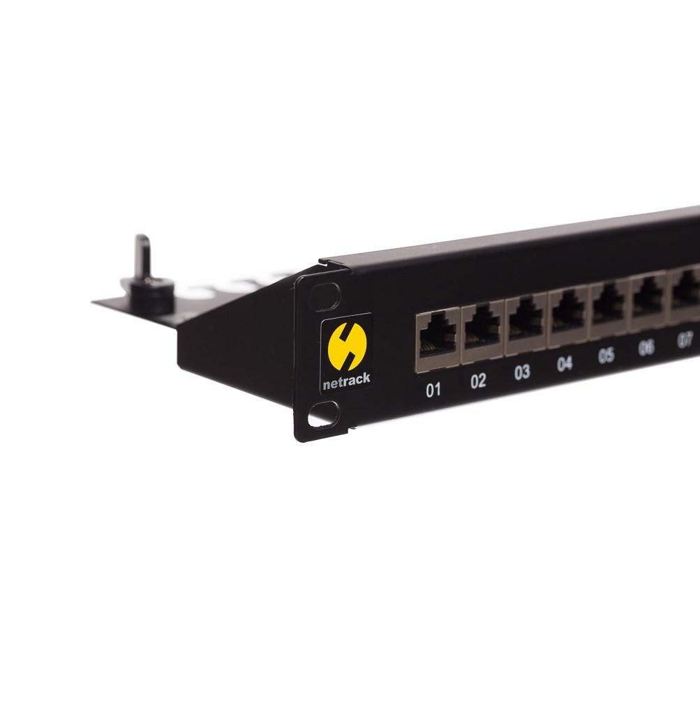 netrack Patchpanel 19" - 24 porte, kat. 6A FTP billede