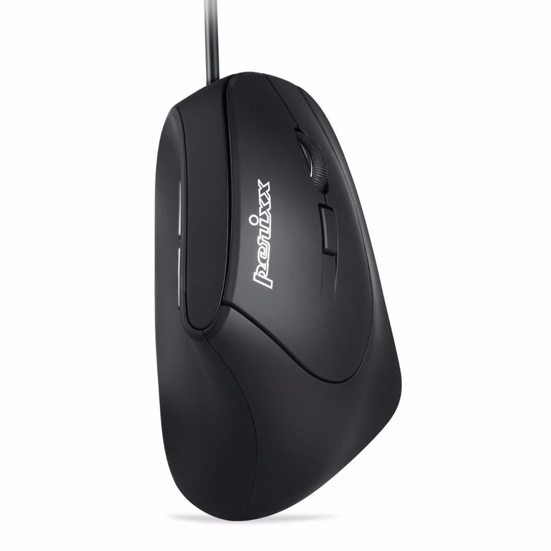 Perixx PERIMICE-515 II ergonomisk kontormus - højre hånd, USB, optisk 1.600 DPI billede