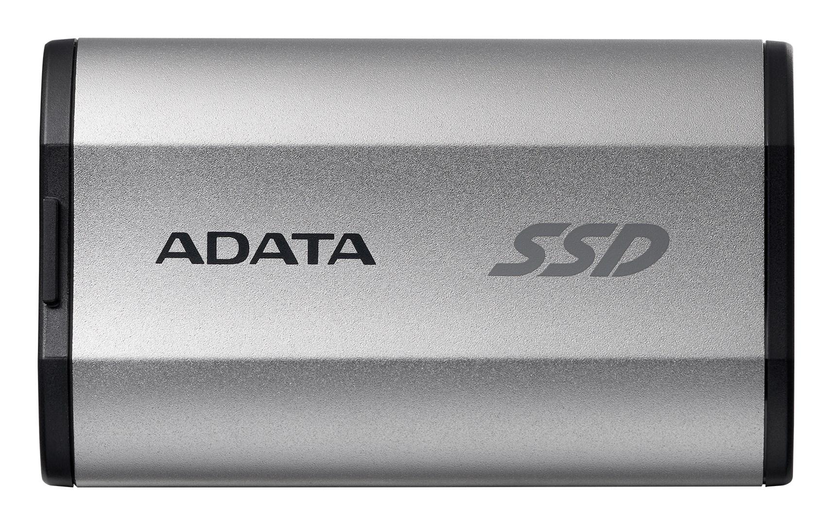 ADATA SD810 500 GB ekstern SSD - USB-C USB 3.2 Gen 2x2, sort/sølv billede