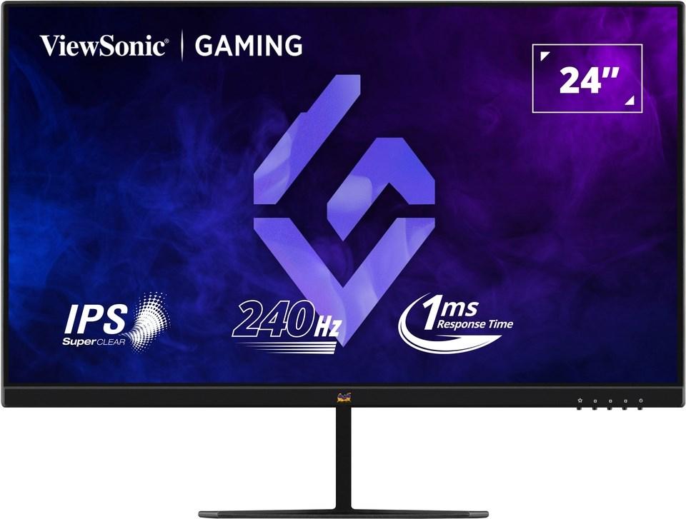 ViewSonic VX2479A-HD-PRO 24" gaming skærm - IPS, Full HD, 240 Hz, 1 ms, sort billede