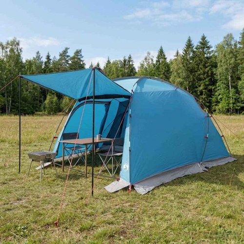 Tunneltelt Blå 361 x 235 x 147 cm 185T Polyester med PU Coating