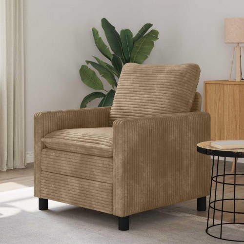 Sofa Gråbrun 76 x 81 x 87,5 cm Polyester