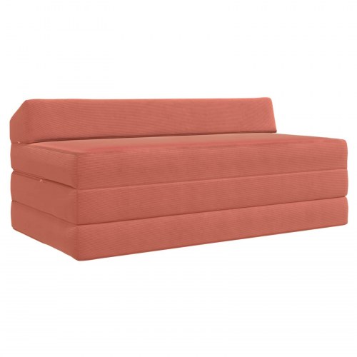 Samlebar Sofa Seng Rød orange 120 x 60 x 49 cm Stof