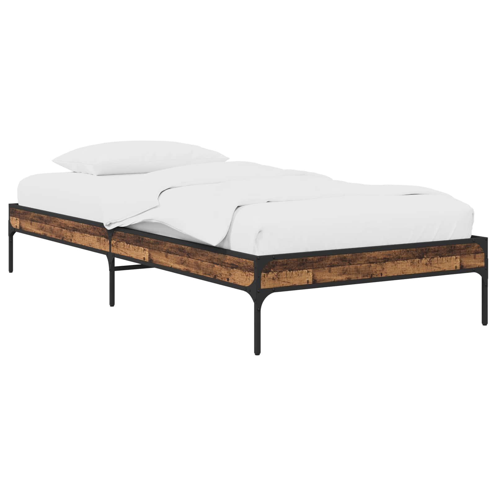 Sengestel Gammelt træ 80 x 200 cm Konstrueret træ