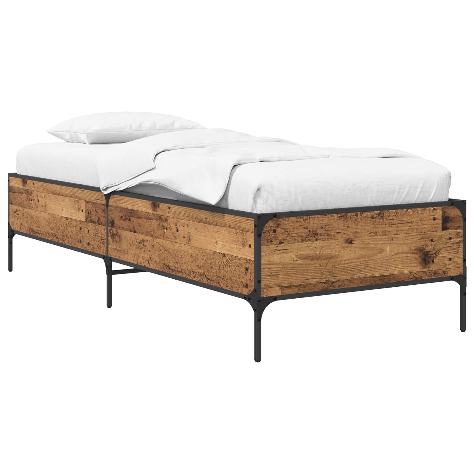 Sengestel Gammelt træ 80 x 200 cm Konstrueret træ