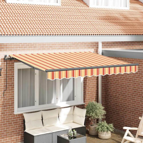 Udtrækkelig Markise Gul 300 x 200 cm Stof