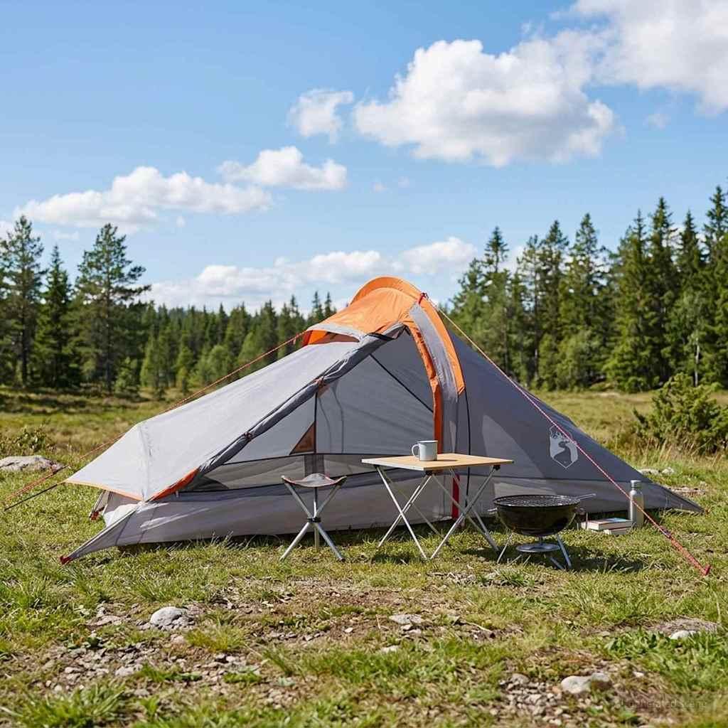 Backpacking Telt Grå og orange 2-personers