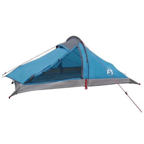 Backpacking Telt Blå 2-personers 185T Polyester med PU Coating