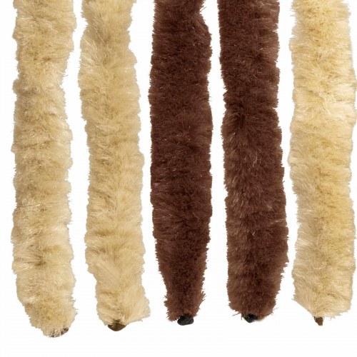 Insektgardin i chenille Brun og Beige 100 x 230 cm 100% PP