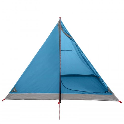 Backpacking Telt Blå 4-personers 185T Polyester med PU Coating