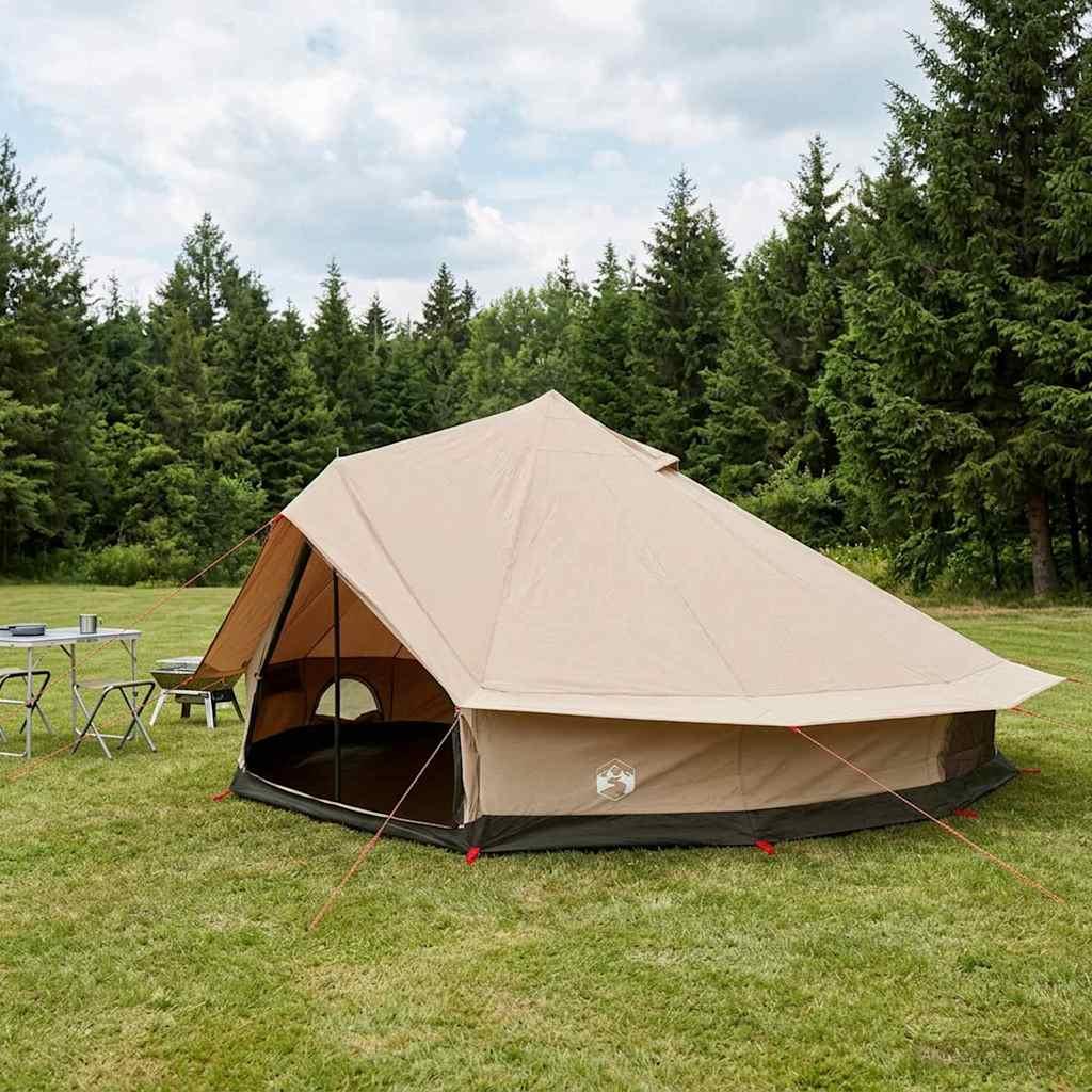 Familietelt Cremefarvet 12-person Polybomuld billede