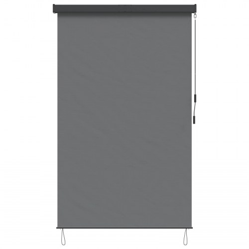 Udendørs rullegardin - lysegrå 180 × 250 cm, stof og aluminium