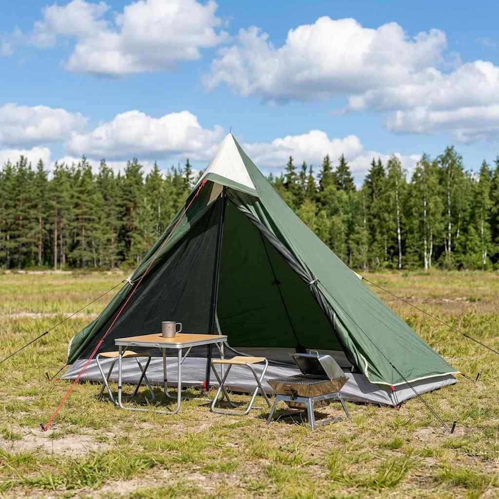 Backpacking Telt Grøn 222 x 85 x 125 cm billede