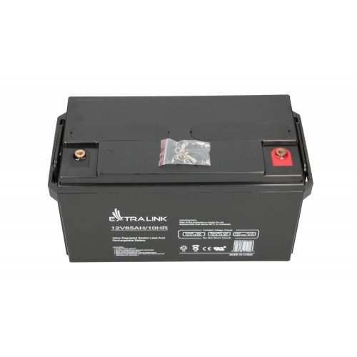 Extralink AGM 12 V 65 Ah - vedligeholdelsesfri blyakku (VRLA)