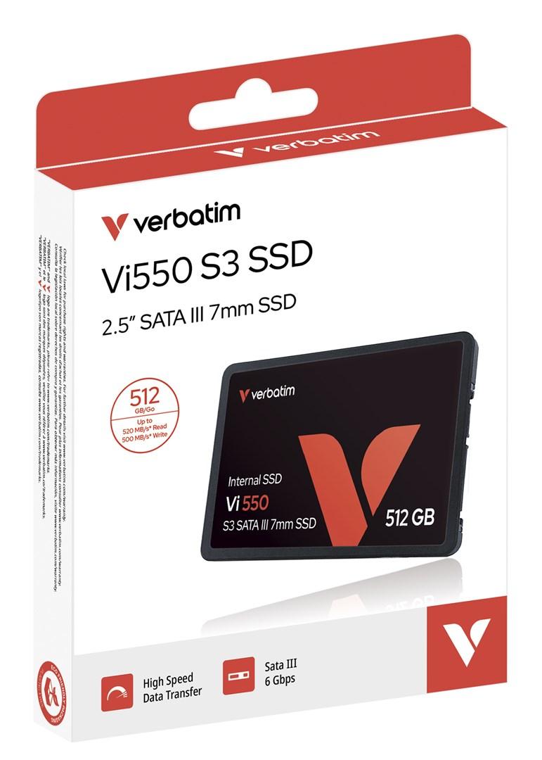 Verbatim Vi550 S3 SSD 512 GB - 2,5" SATA III (7 mm)
