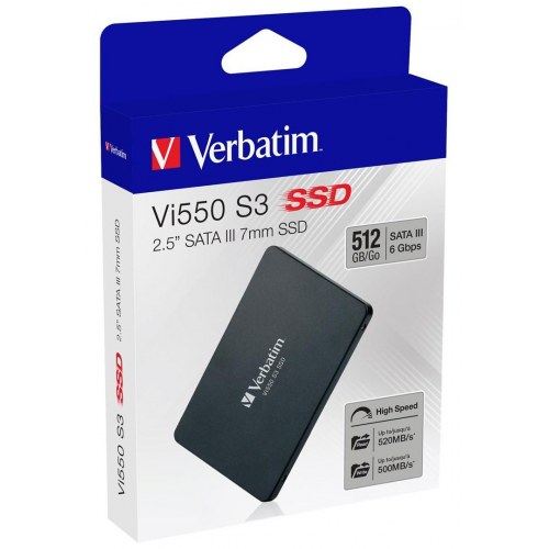 Verbatim Vi550 S3 SSD 512 GB - 2,5" SATA III (7 mm)