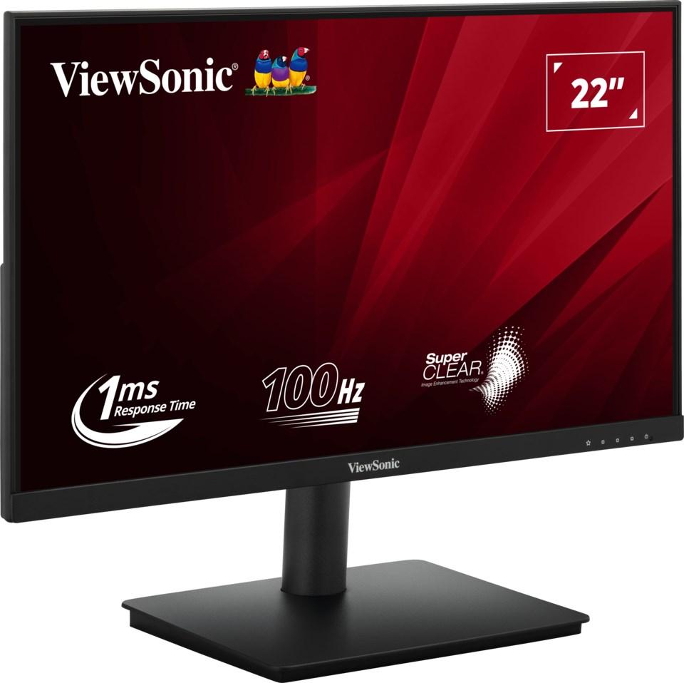 ViewSonic VA220-H 22" Full HD LED skærm - 100 Hz, 1 ms (sort)