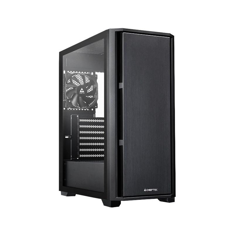 Chieftec AS-02B-TG-OP midi tower pc-kabinet uden strømforsyning