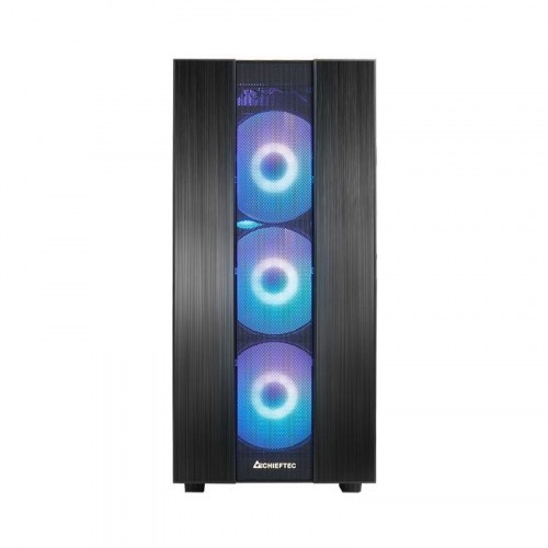 Chieftec Hunter 2 midi-tower - sort PC kabinet med RGB