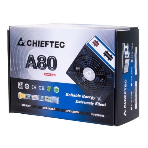 Chieftec CTG-750C A80 strømforsyning 750 W ATX - sort