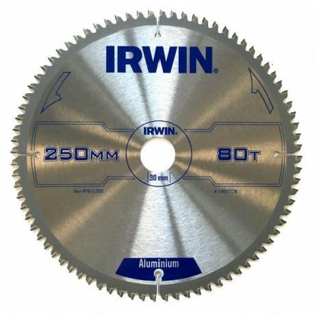 IRWIN rundsavklinge til aluminium - 250 mm, 30 mm boring, 80 tænder billede