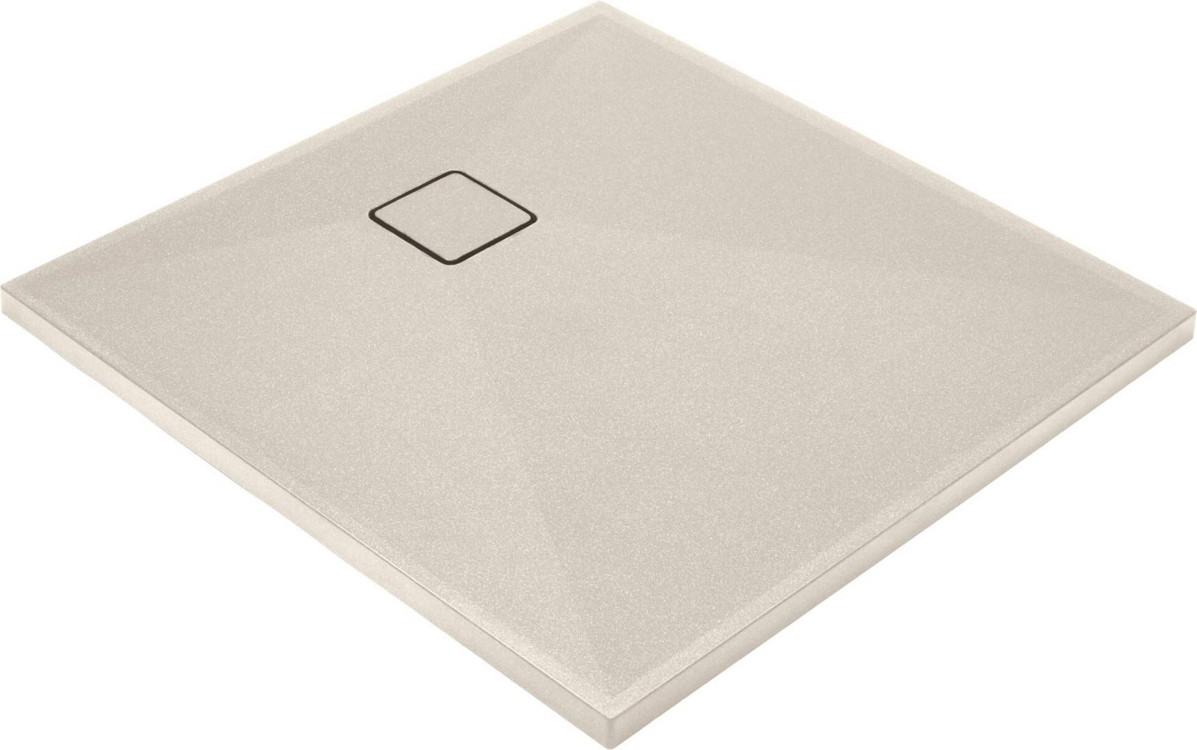 Deante KQR_542B kvadratisk brusebund i granit - 80 × 80 cm billede