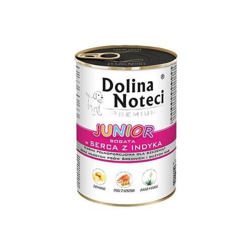 Dolina Noteci Premium Junior vådfoder med kalkunhjerter - hvalpe af mellem og store racer - 400 g billede