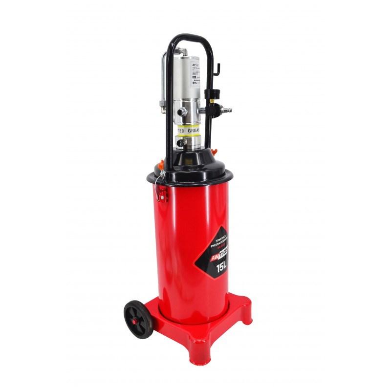 AWTOOLS AW10405 trykluft-fedtpumpe 15 l - til fedtpistol billede