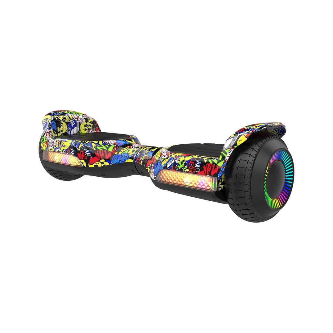 Rebel Cruiser Joy - elektrisk hoverboard med farverigt grafitti-look