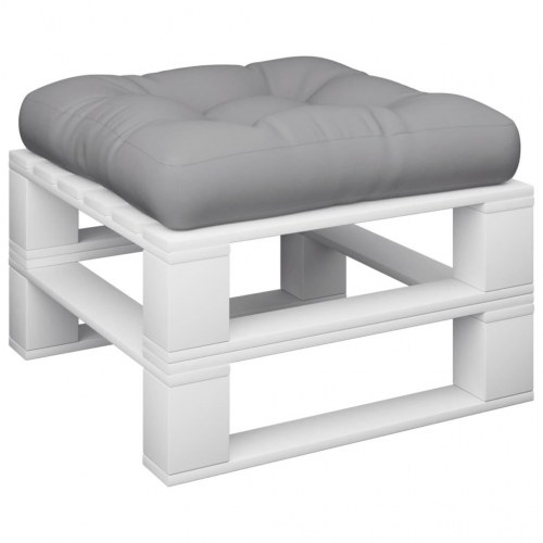 Pallehynde 60x60x12 cm stof grå (OUTLET A)
