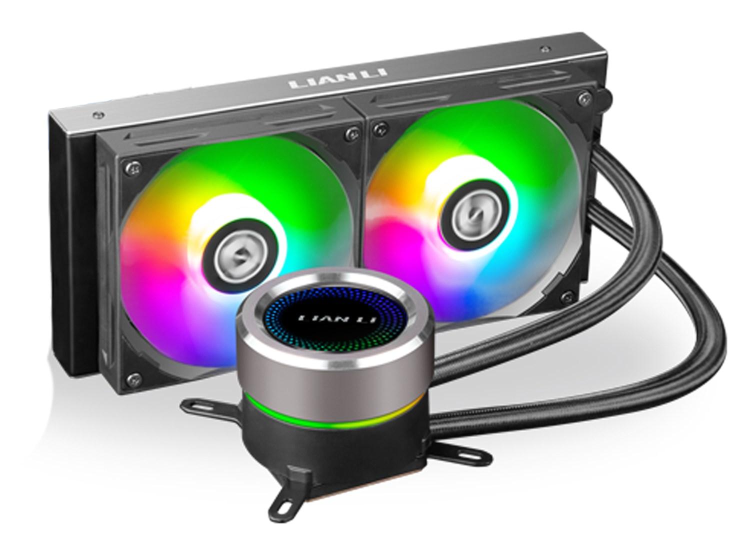 LIAN LI Galahad 240 V2 AiO CPU-køler, ARGB - sort billede