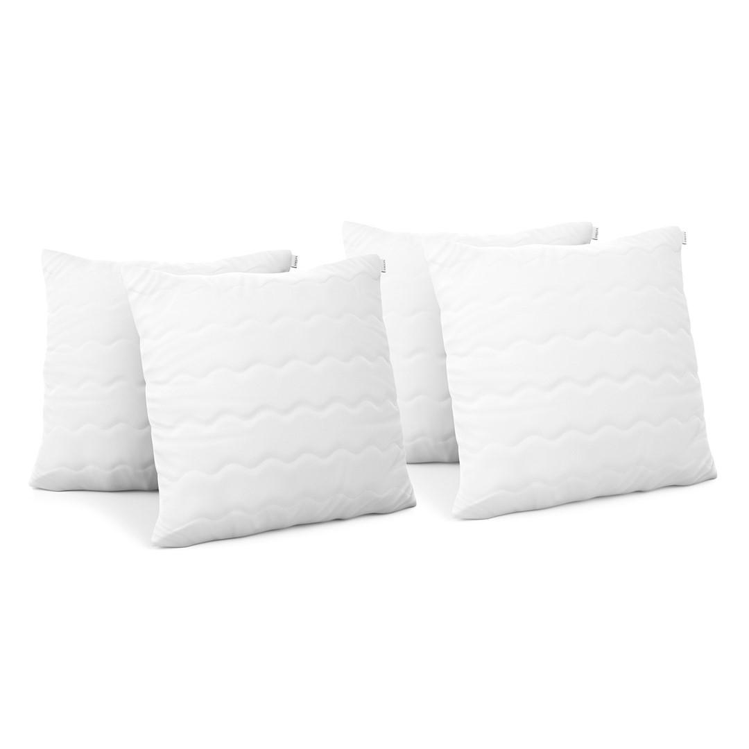AmeliaHome REVE pude 40×40 cm - hvid, sæt á 2