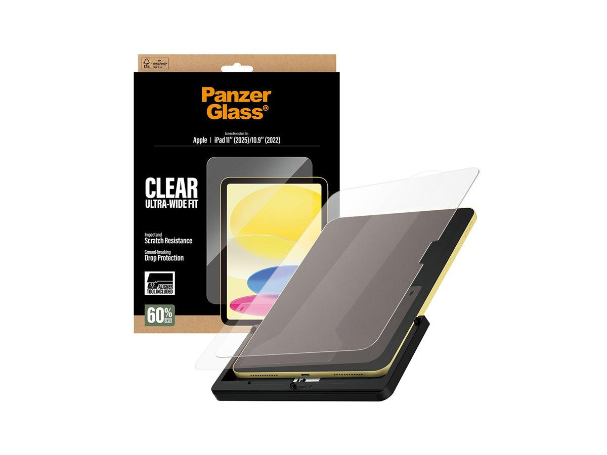 PanzerGlass skærmbeskyttelse til iPad 11" (2025-2026) / iPad 10,9" (2022) - Ultra‑Wide Fit med FastFit værktøj billede