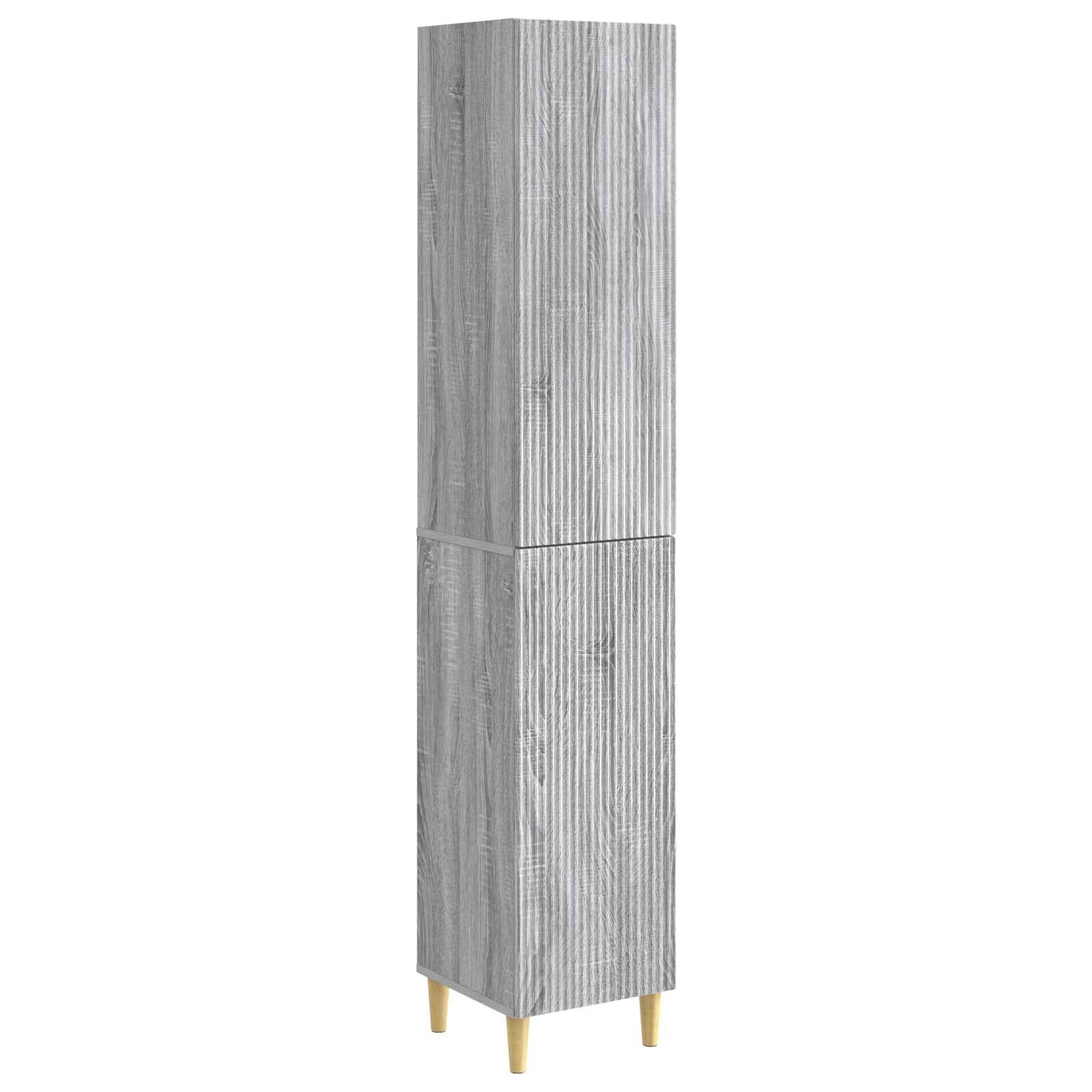 Skab Sæt 2 stk 33 x 34,5 x 90 cm Konstrueret træ
