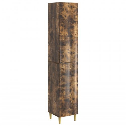 Skab Sæt 2 stk 33 x 34,5 x 90 cm Konstrueret træ