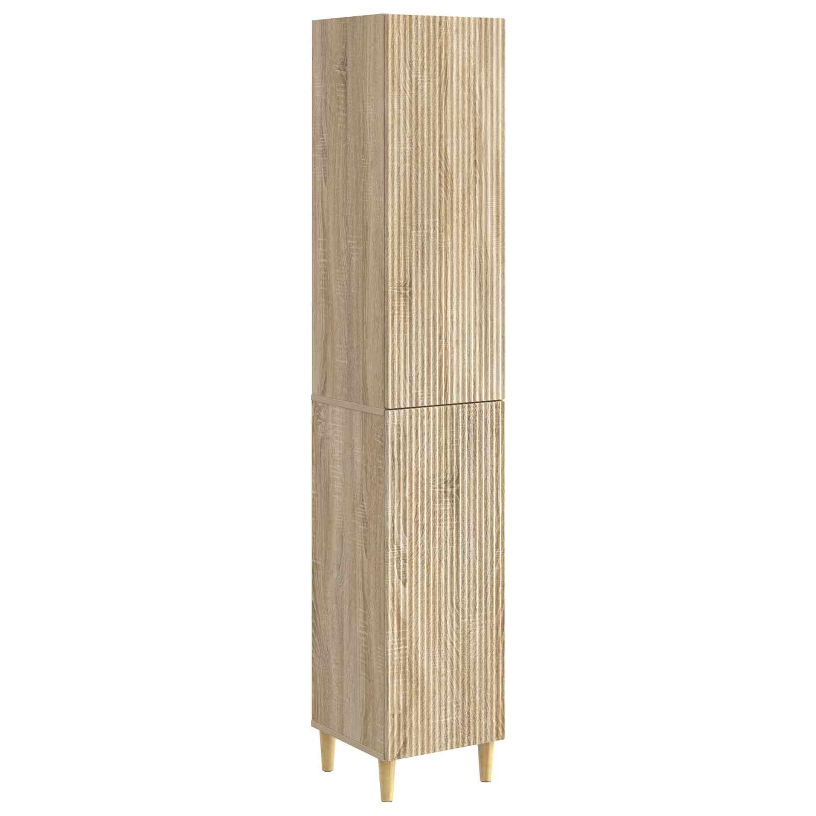 Skab Sæt 2 stk 33 x 34,5 x 90 cm Konstrueret træ