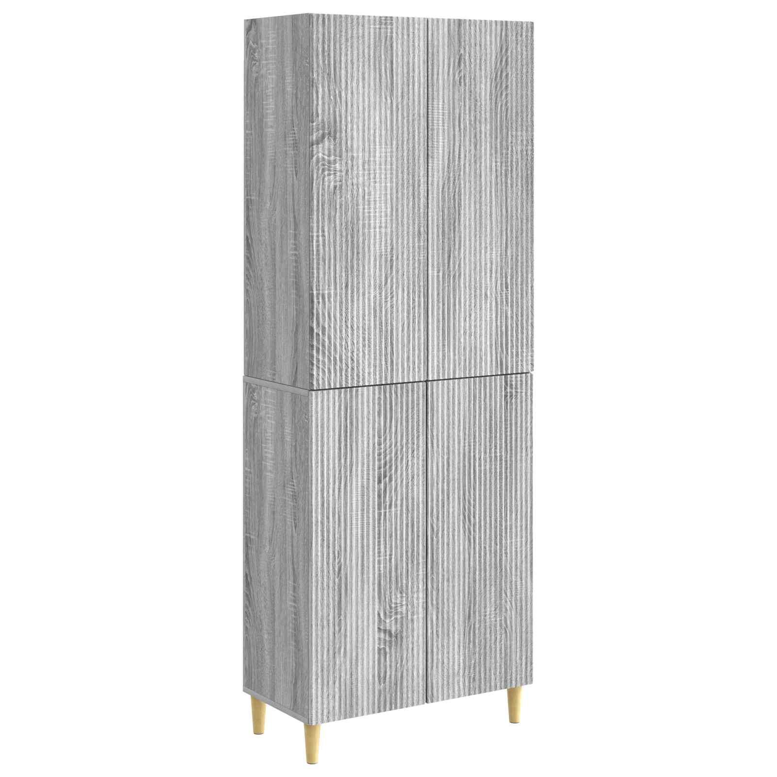 Skab Sæt 2 stk 66 x 34,5 x 90 cm Konstrueret træ