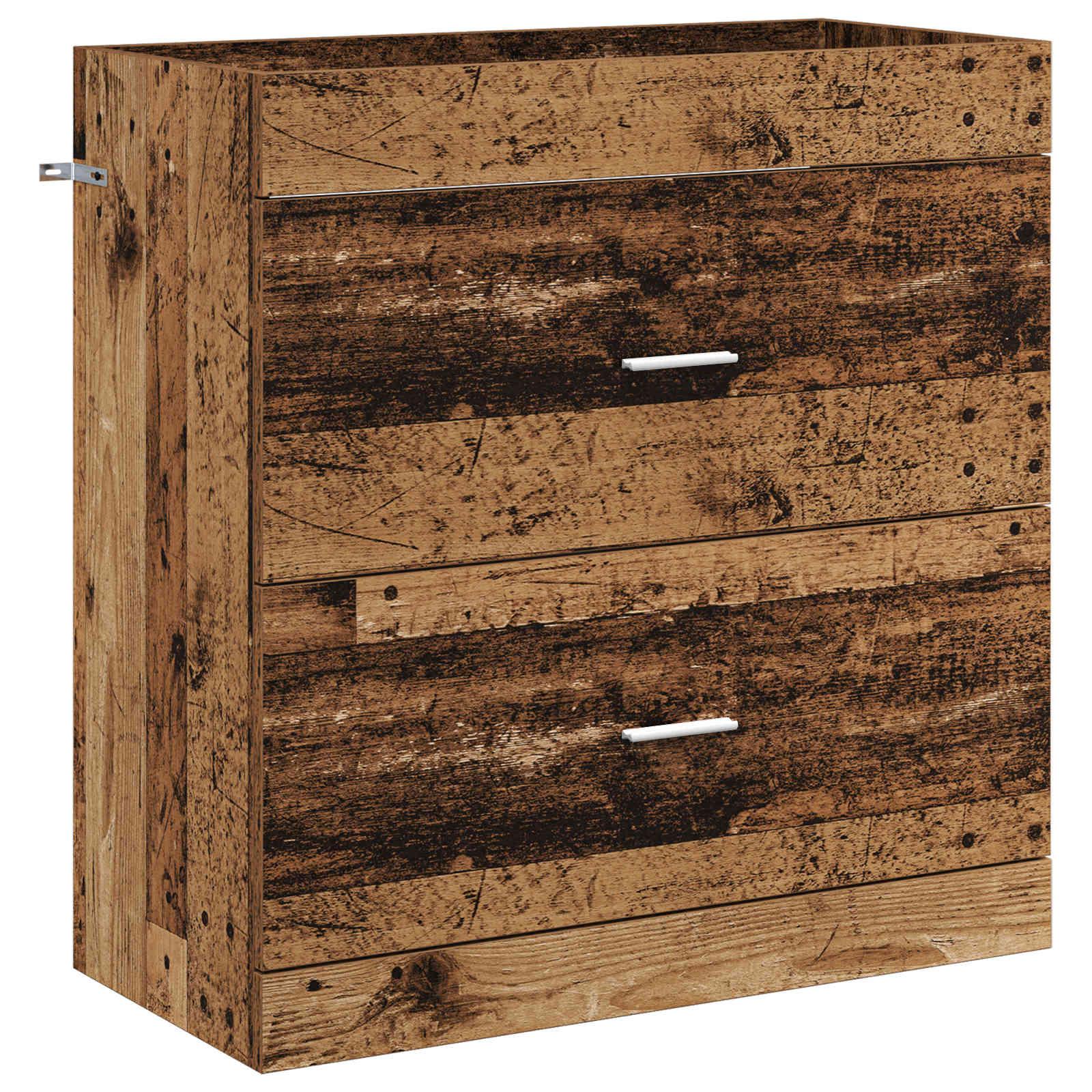 Badeværelse Under Vask Skab Gammelt træ 78,5 x 37,5 x 81 cm