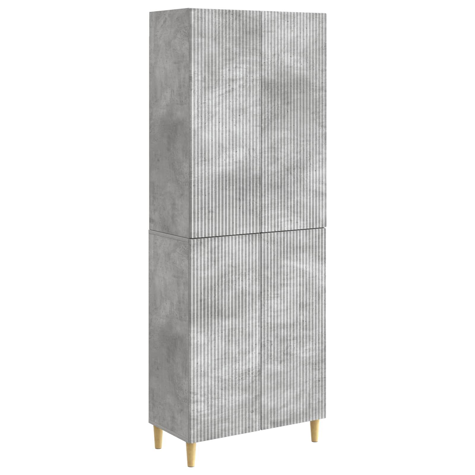 Skab Sæt 2 stk 66 x 34,5 x 90 cm Konstrueret træ