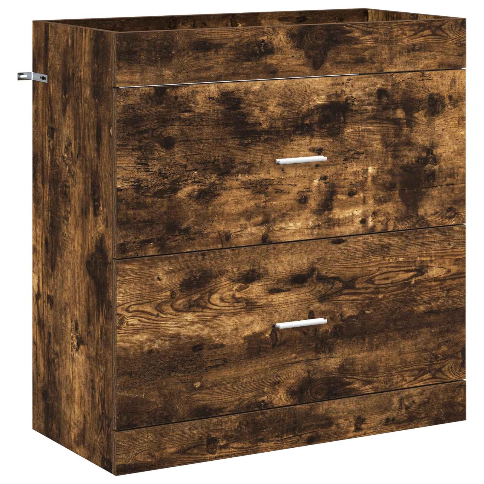 Badeværelse Under Vask Skab Røget eg 78,5 x 37,5 x 81 cm