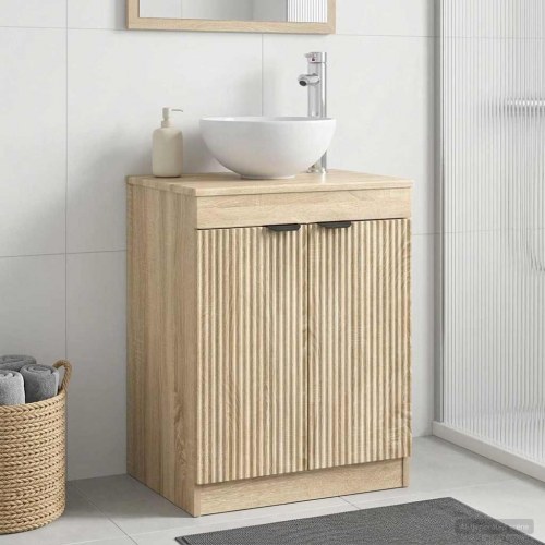 Badeværelsesskab Sonoma-eg 54 x 41 x 70 cm Konstrueret træ