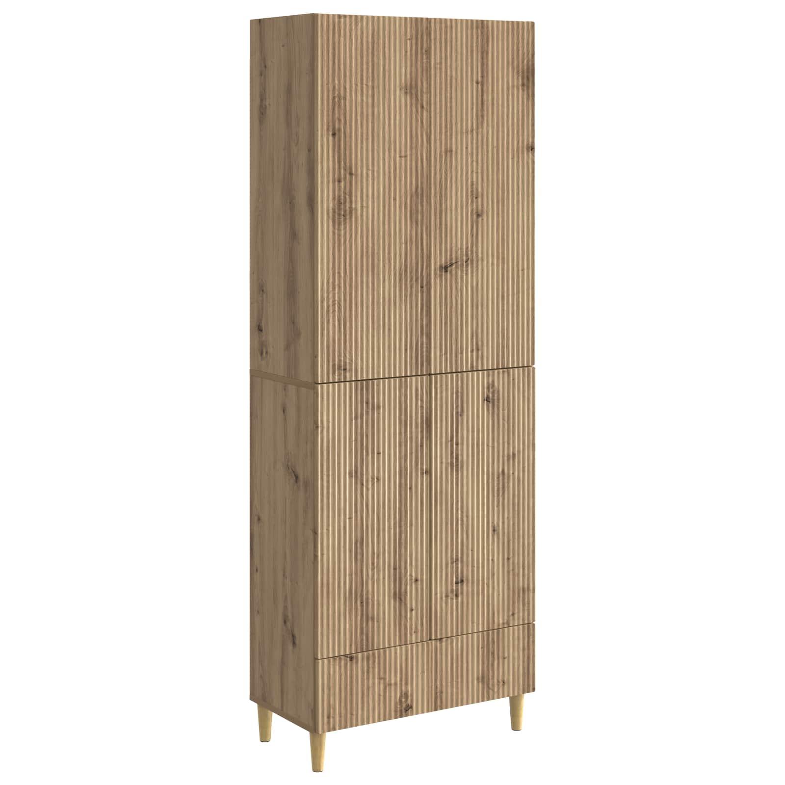 Skab Sæt 2 stk Artisan-eg 66 x 34,5 x 95 cm Konstrueret træ