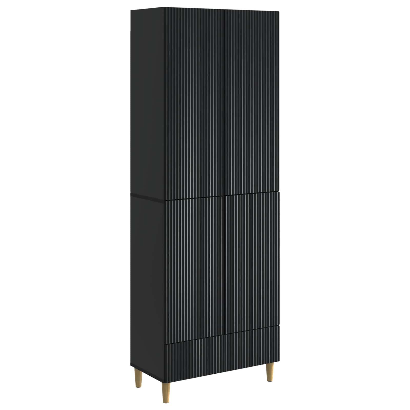 Skab Sæt 2 stk 66 x 34,5 x 95 cm Konstrueret træ