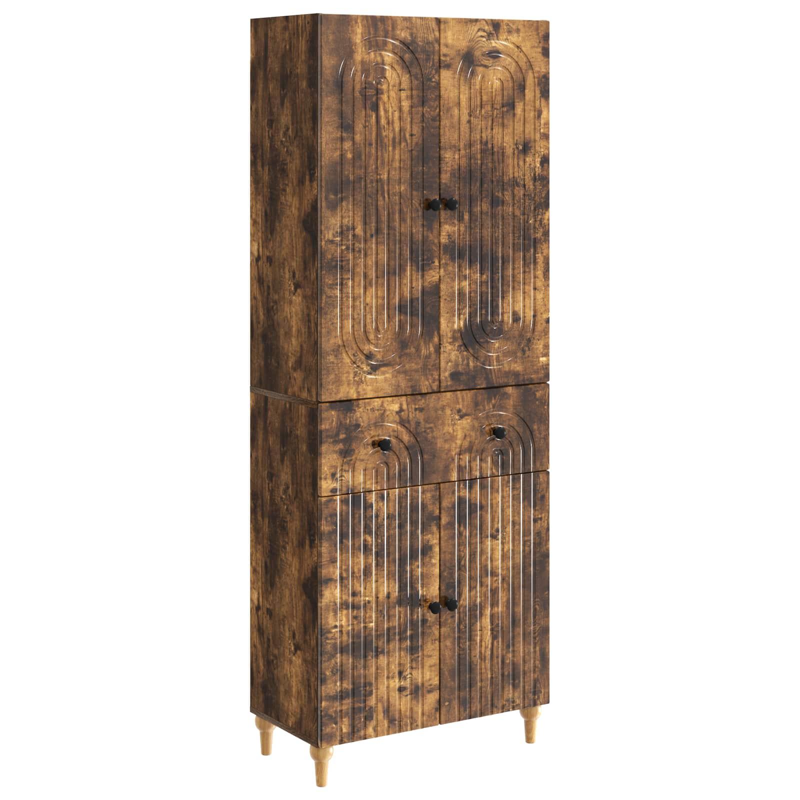 Skab Sæt 2 stk 66 x 34,5 x 90 cm Konstrueret træ