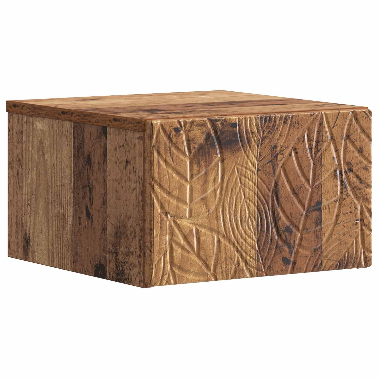 Væghængt Sideskab Gammelt træ 34,5 x 33 x 20 cm Konstrueret træ